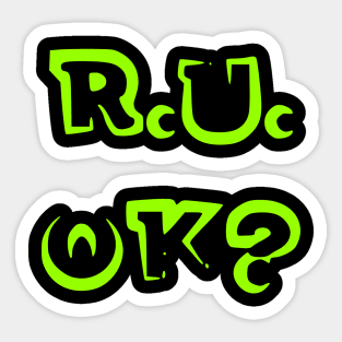 r u ok | are you ok | ru ok Sticker